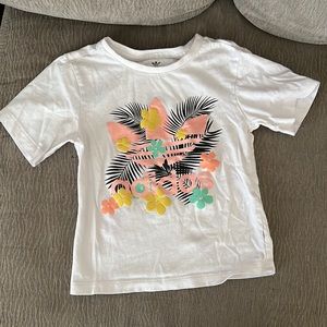 Tropical print Adidas Shirt
